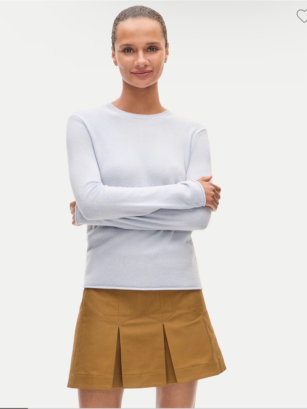 NWT J.Crew Rolled cashmere relaxed sweater-tee Size small